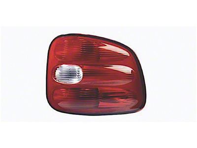 Replacement Tail Light; Chrome Housing; Red/Clear Lens; Passenger Side (97-00 F-150 Flareside)