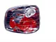 Replacement Tail Light; Chrome Housing; Red/Clear Lens; Passenger Side (01-03 F-150 Flareside; 01-03 F-150 SuperCrew)
