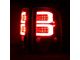 Lobo Dual C-Bar LED Tail Lights; Black Housing; Clear Lens (04-08 F-150 Styleside)