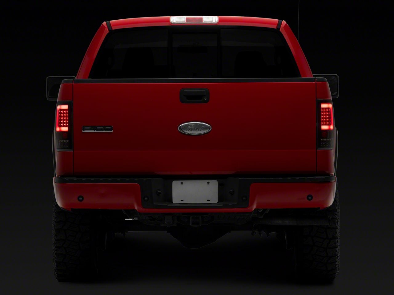 FITS 17-18 Ford F250 F350 SuperDuty Red Full LED Tube Tail LIghts Brake