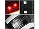 Dual C-Bar LED Tail Lights; Black Housing; Clear Lens (09-14 F-150 Styleside)