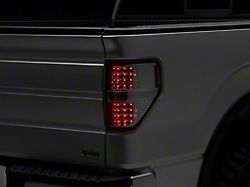 Full LED Tail Lights; Chrome Housing; Clear Lens (09-14 F-150 Styleside)