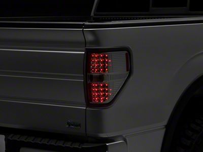 Full LED Tail Lights; Chrome Housing; Clear Lens (09-14 F-150 Styleside)