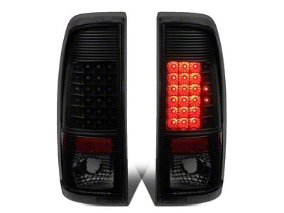 LED Tail Lights; Black Housing; Smoked Lens (97-03 F-150 Styleside Regular Cab, SuperCab)