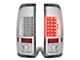 LED Tail Lights; Chrome Housing; Clear Lens (97-03 F-150 Styleside Regular Cab, SuperCab)