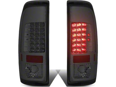LED Tail Lights; Chrome Housing; Smoked Lens (97-03 F-150 Styleside Regular Cab, SuperCab)
