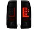 Red L-Bar Tail Lights; Black Housing; Smoked Lens (97-03 F-150 Styleside Regular Cab, SuperCab)