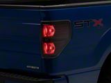 Tail Lights; Black Housing; Red Lens (09-14 F-150 Styleside)