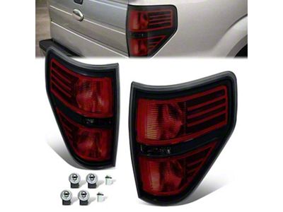 Tail Lights; Black Housing; Smoked Lens (09-14 F-150 Styleside)