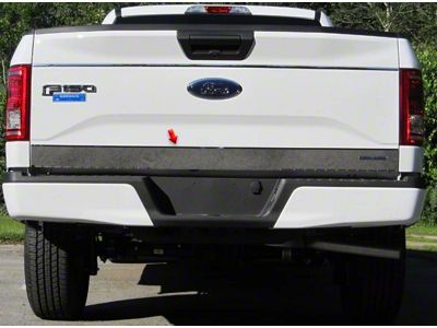Tailgate Accent Trim with EcoBoost Logo Cutout; Stainless Steel (15-17 F-150)