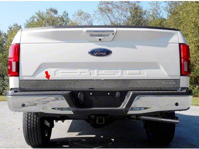 Tailgate Accent Trim with EcoBoost Logo Cutout; Stainless Steel (18-20 F-150)