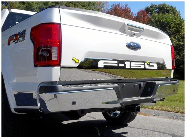 Tailgate Accent Trim; Stainless Steel (18-20 F-150)