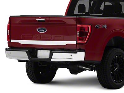 Tailgate Accent Trim; Stainless Steel (21-24 F-150, Excluding Raptor)