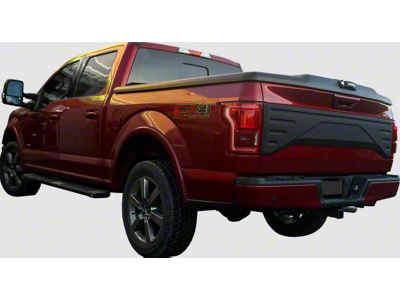 Tailgate Applique with Light Bar; Armor Coated (15-20 F-150 Lariat, XL, XLT)