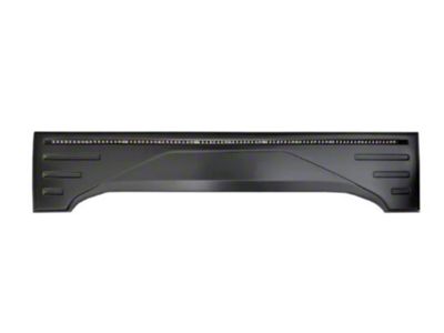 Tailgate Applique with Light Bar; Matte Black (15-20 F-150 Lariat, XL, XLT)