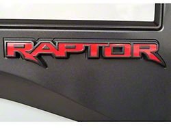Tailgate Emblem Inlay Decal; Red (17-20 F-150 Raptor)