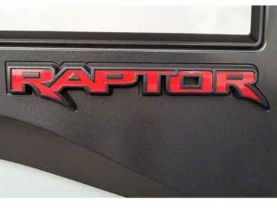 Tailgate Emblem Inlay Decal; Red (17-20 F-150 Raptor)