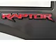 Tailgate Emblem Inlay Decal; Red (17-20 F-150 Raptor)