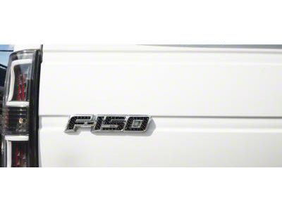 Tailgate Emblem Insert Letters; Domed Carbon Fiber (09-14 F-150)