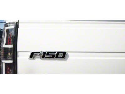 Tailgate Emblem Insert Letters; Textured Black (09-14 F-150)