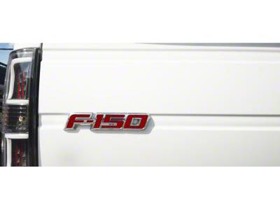 Tailgate Emblem Insert Letters; Textured Red (09-14 F-150)