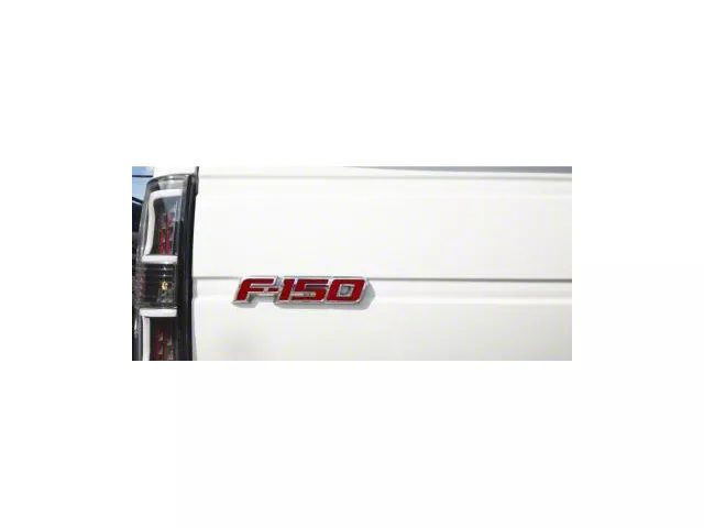 Tailgate Emblem Insert Letters; Textured Red (09-14 F-150)