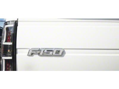 Tailgate Emblem Insert Letters; Textured White (09-14 F-150)