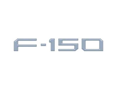 Tailgate Emblem Overlays; Azure Gray (21-25 F-150 w/ Tailgate Applique)