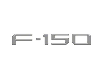 Tailgate Emblem Overlays; Leadfoot Gray (21-25 F-150 w/ Tailgate Applique)