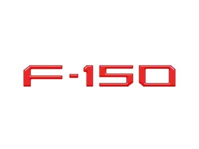 Tailgate Emblem Overlays; Race Red (21-25 F-150 w/ Tailgate Applique)