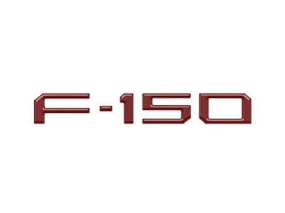 Tailgate Emblem Overlays; Rapid Red (21-25 F-150 w/ Tailgate Applique)
