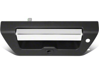 Tailgate Handle with Backup Camera Hole, Key Hole and LED Hole; Chrome (15-17 F-150)
