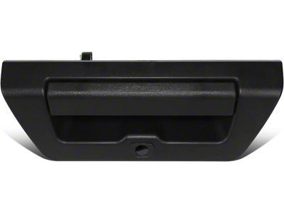 Tailgate Handle with Backup Camera Hole; Textured Black (15-20 F-150)