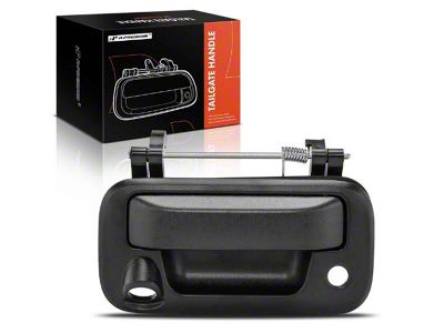 Tailgate Handle with Backup Camera Opening; Textured Black (04-14 F-150)