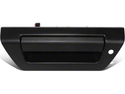 Tailgate Handle Cover with Keyhole Opening; Black (15-20 F-150 w/ Manual Locks & Trailer Light)