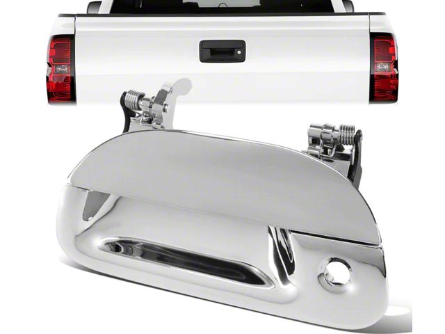 Tailgate Handle Cover with Keyhole Opening; Chrome (97-03 F-150)
