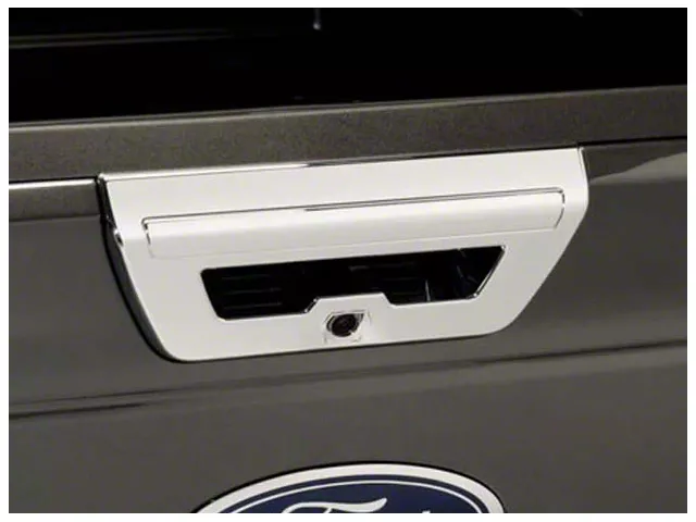 Tailgate Handle Cover without LED Light Opening; Chrome (15-17 F-150)