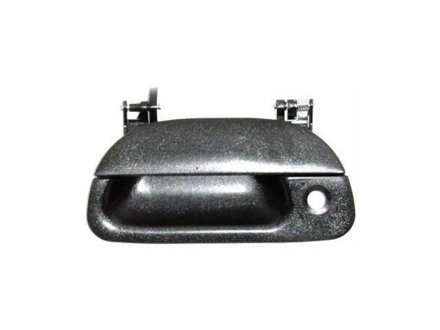 Replacement Tailgate Handle with Keyhole; Smooth Black (97-03 F-150)