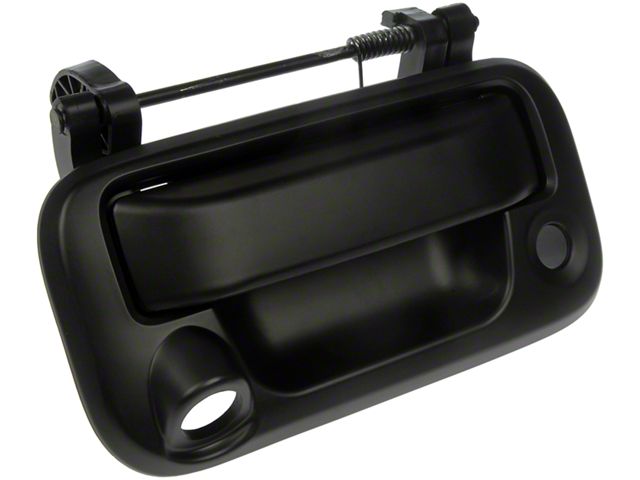 Tailgate Handle with Backup Camera Hole; Smooth Black (08-14 F-150)