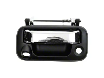 Tailgate Handle with Backup Camera Opening; Chrome and Black (08-14 F-150)