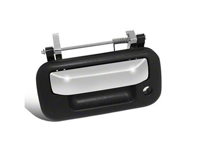 Tailgate Handle without Backup Camera Hole; Primered Black (06-14 F-150)
