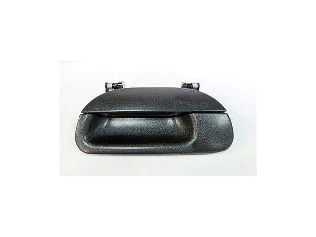 Replacement Tailgate Handle without Keyhole; Smooth Black (01-03 F-150)