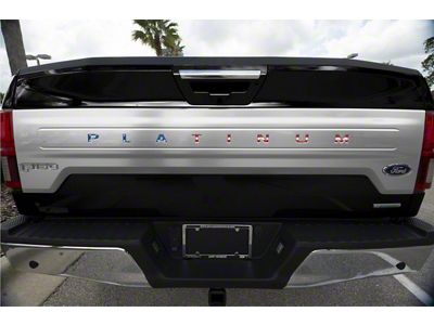 Tailgate Insert Letters; American Flag (18-20 F-150 Platinum)