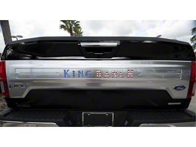 Tailgate Insert Letters; American Flag (18-20 F-150 King Ranch)