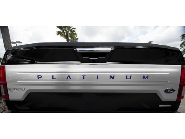 Tailgate Insert Letters; Ford Emblem Blue (18-20 F-150 Platinum)