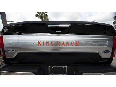 Tailgate Insert Letters; Gloss Orange (18-20 F-150 King Ranch)