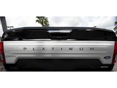 Tailgate Insert Letters; Leadfoot Gray (18-20 F-150 Platinum)