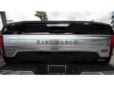 Tailgate Insert Letters; Leadfoot Gray (18-20 F-150 King Ranch)