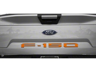 Tailgate Insert Letters; Matte Orange (18-20 F-150 w/o Tailgate Applique)