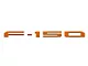 Tailgate Insert Letters; Matte Orange (18-20 F-150 w/o Tailgate Applique)